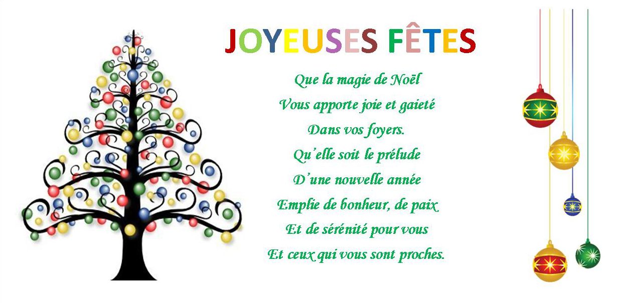 Joyeuses Fêtes !  Ecole Ste Anne - St Jean Baptiste